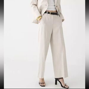 J.Crew Sydney Pant In Stretch Linen Blend For Women Size 16